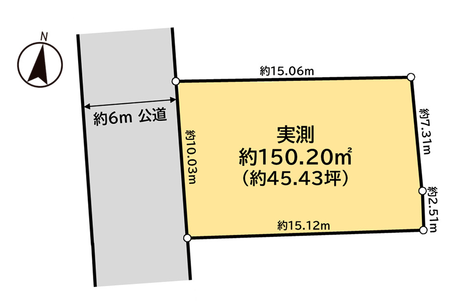 建築プランを立てやすい整形地です!
